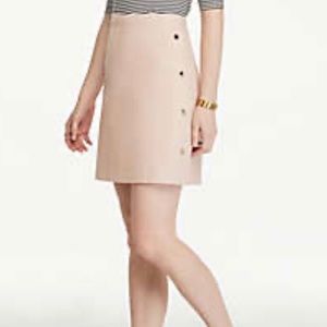 Side button A line skirt .   Ann Taylor Factory